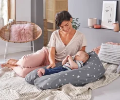 Cojín Lactancia y Maternidad The Original Theraline Star Gris
