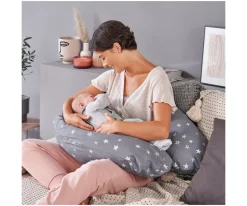 Cojín Lactancia y Maternidad The Original Theraline Blau-Grau