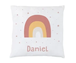 Cojín Personalizado Arcoíris Rosa