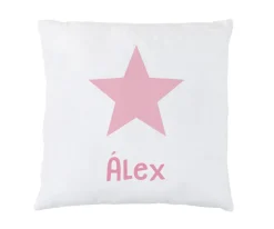 Cojín Personalizado Estrella Rosa