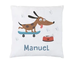 Cojín Personalizado Skater Dog