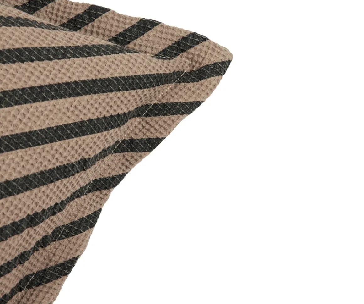 Cojín Waffle Rayas Sesame