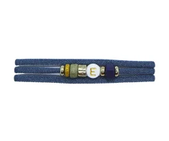 Collar-Pulsera Dué Azul Grisáceo