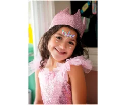 Corona Lentejuelas Rosa