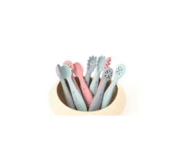 Cubiertos de Aprendizaje Pink