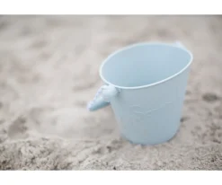 Cubo de Playa de Silicona Azul Pastel