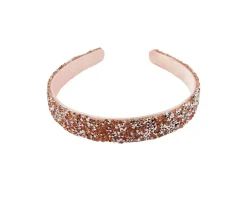 Diadema Boutique Gummy Glitter Ocre