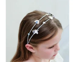 Diadema Doble Celeste Unicorn Alice