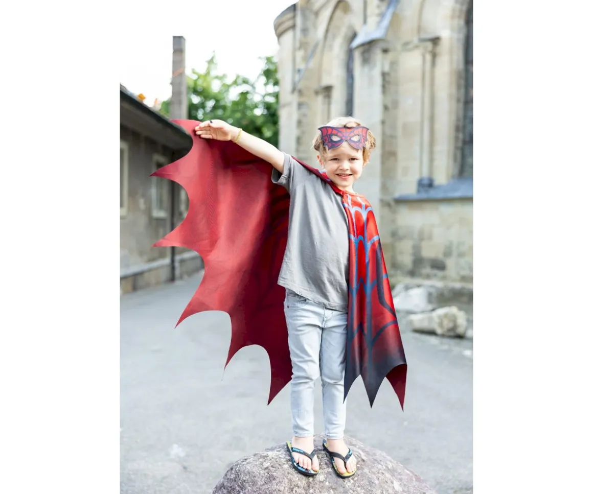 Disfraz Capa y Antifaz Web Weaver Soft Wings T. 4-6años