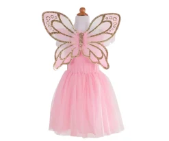 Disfraz Mariposa Dorado con Alas 5-7Años