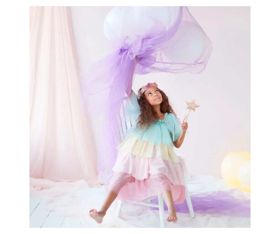 Disfraz Princes con Volantes Rainbow