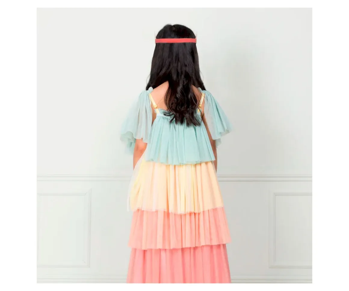 Disfraz Princes con Volantes Rainbow