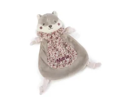 Doudou Ardilla Cherry Flores Personalizable