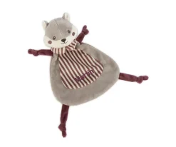 Doudou Ardilla Cherry Rayas Personalizable