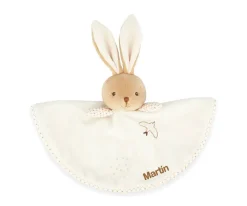 Doudou Conejo Redondo Crema Personalizable