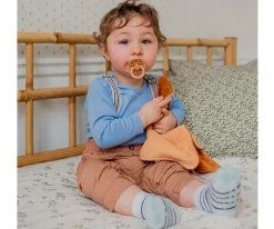 Doudou Kangaroo BIBS Cornflower