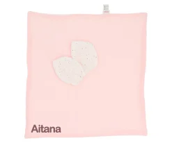 Doudou Rainbow Dots Rosa Personalizable