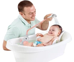 Ducha Bañera Elefante Rosa Yookidoo