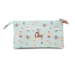 Estuche 3 Compartimentos The Three Little Pigs Personalizable