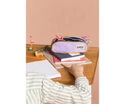 Estuche Doble Malo Tricolor Lila