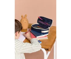 Estuche Max Tricolor Cuadros Beige