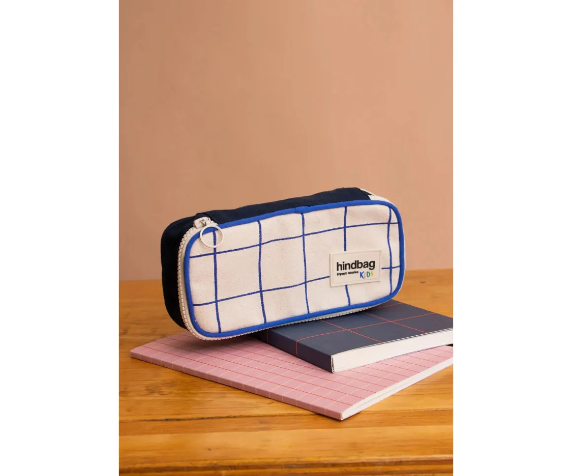 Estuche Max Tricolor Cuadros Beige