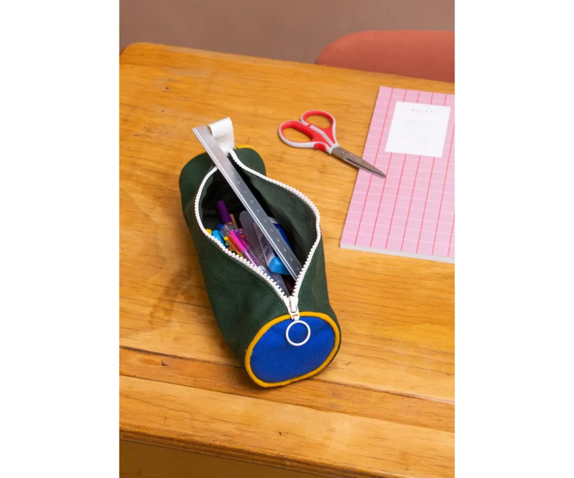 Estuche Mia Tricolor Azul Eléctrico