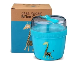 Fiambrera Snack N'ice Cup L Jirafa Turquesa