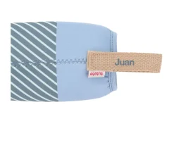 Funda Neopreno Stripes Blue 350ml Personalizable