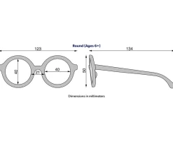 Gafas de Sol Flexibles (+6 años) Original Round Sweet Cream