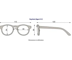 Gafas de Sol Flexibles ECO Keyhole (0-24meses) Soft Sand