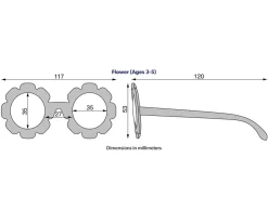 Gafas de Sol Flexibles Flower (3-5años) Sweet Sunflower