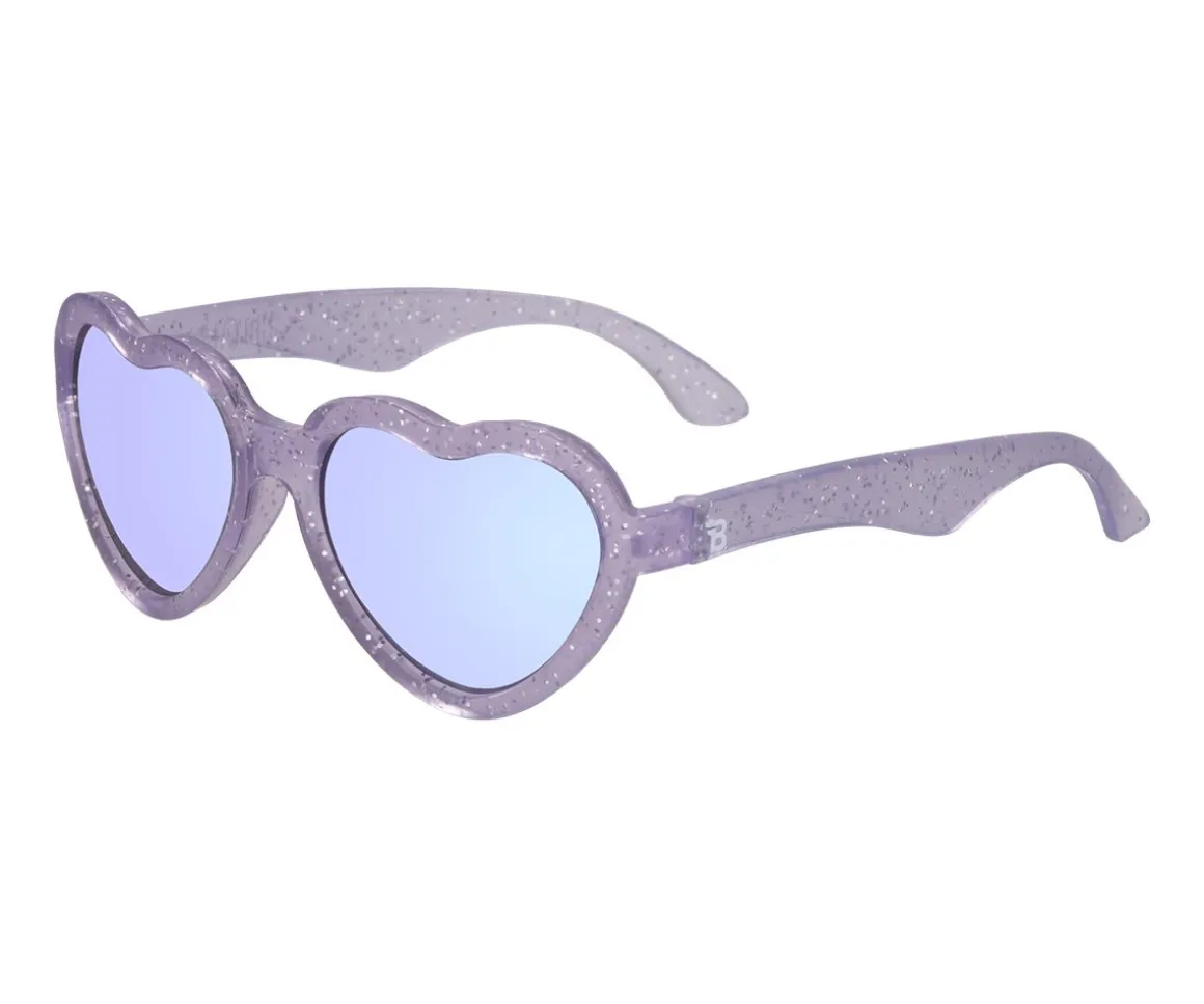 Gafas de Sol Flexibles Hearts (0-24meses) Lavender Shimmer Purple Mirrored Lenses