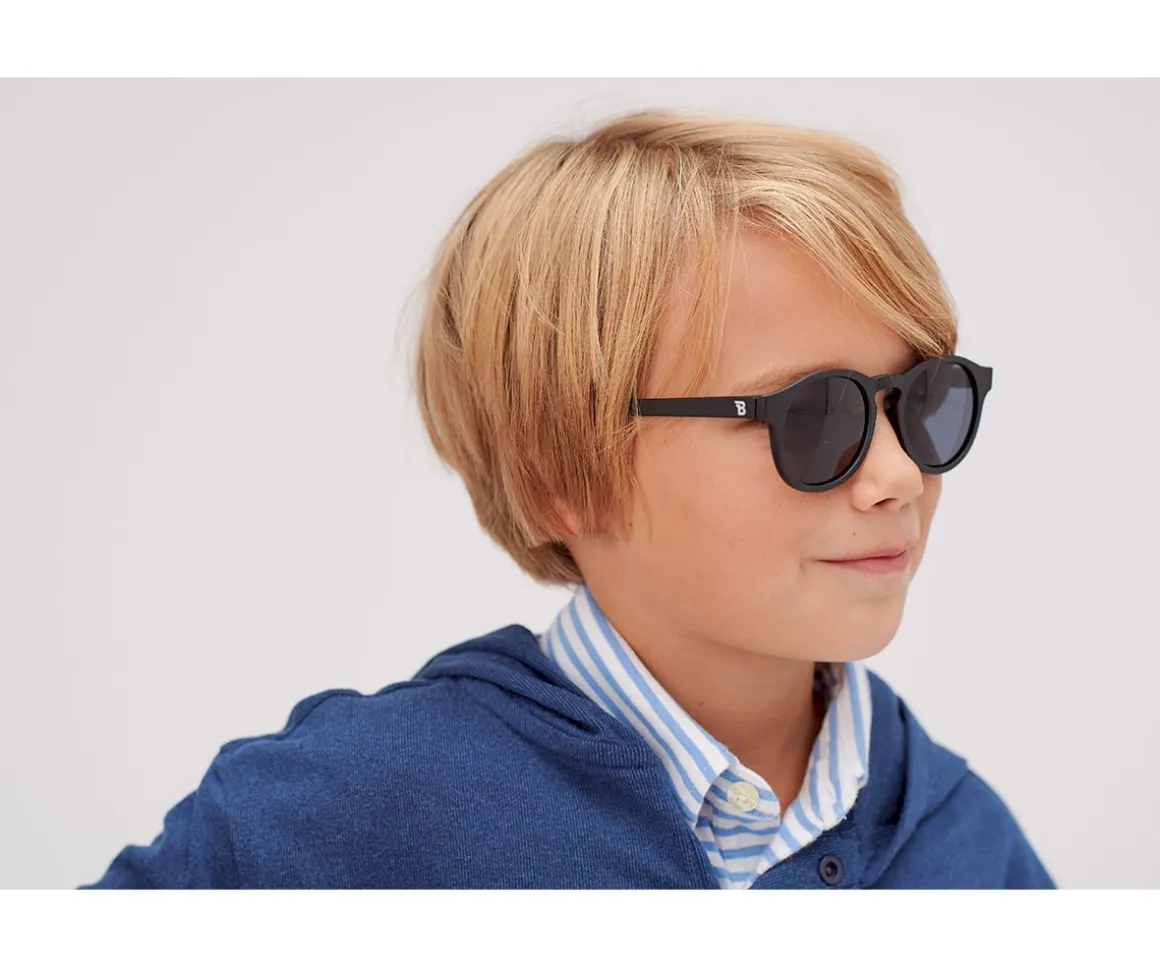 Gafas de Sol Flexibles Keyhole (3-5años) Smoke Lenses Jet Black