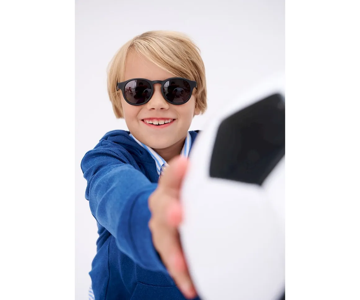 Gafas de Sol Flexibles Keyhole (3-5años) Smoke Lenses Jet Black