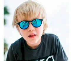 Gafas de Sol Flexibles Keyhole (+6 años) Polarizadas Jet Black