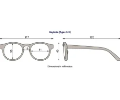 Gafas de Sol Flexibles Navigators (3-5años) Baby Blue Amber Lenses