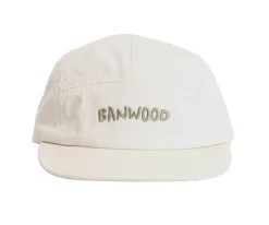 Gorra Banwood Washed 5 Paneles Crema