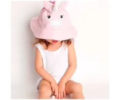 Gorrito de Playa con Protección Unicornio 6-12m