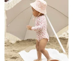 Gorro de Playa Old Pink Leopard Print