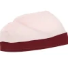 Gorro Popelín Rosa Pastel / Granate para Muñeco Soft