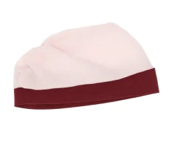 Gorro Popelín Rosa Pastel / Granate para Muñeco Soft