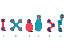 Itsy Pack - Flamingo / Turquoise 18 Piezas