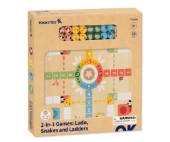 Juego de Mesa 2 en 1: Ludo y Juego de la Serpiente