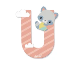 Letra Madera Pure U Rosa