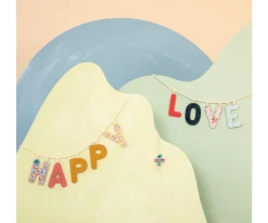 Letra Tela Fosforescente L Roja