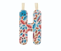 Letra Tela Reversible Fosforescente H