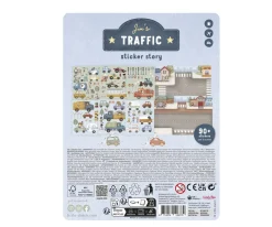 Libro de Pegatinas Reutilizables Jim y Vehículos