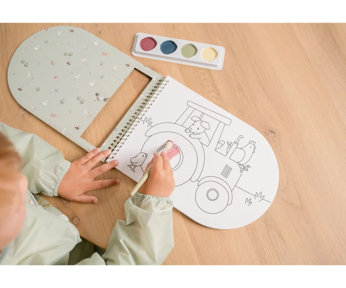 Libro para Colorear con Acuarelas Little Farm