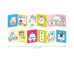 Libro Para Colorear Looong Vehicles at Work